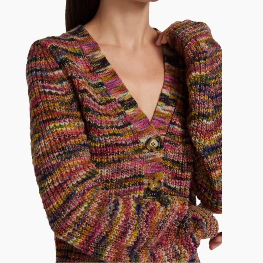 VERONICA BEARDDOLRA CARDIGAN - PINK MULTI SZ SMALL